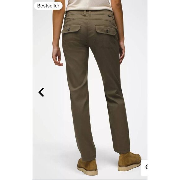 NWT PrAna AT Halle Straight Leg Pant: Green: UPF50+ Stretch Comfy H2O repellent - Picture 1 of 13